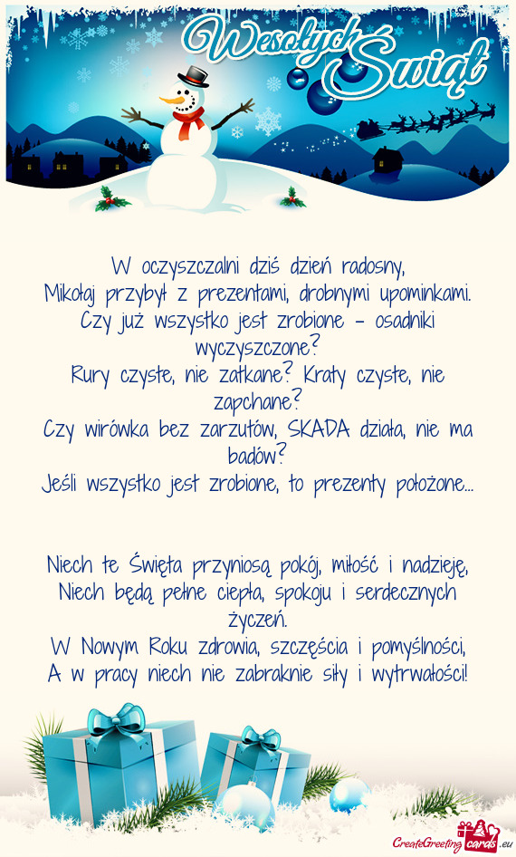 Mikołaj przybył z prezentami, drobnymi upominkami