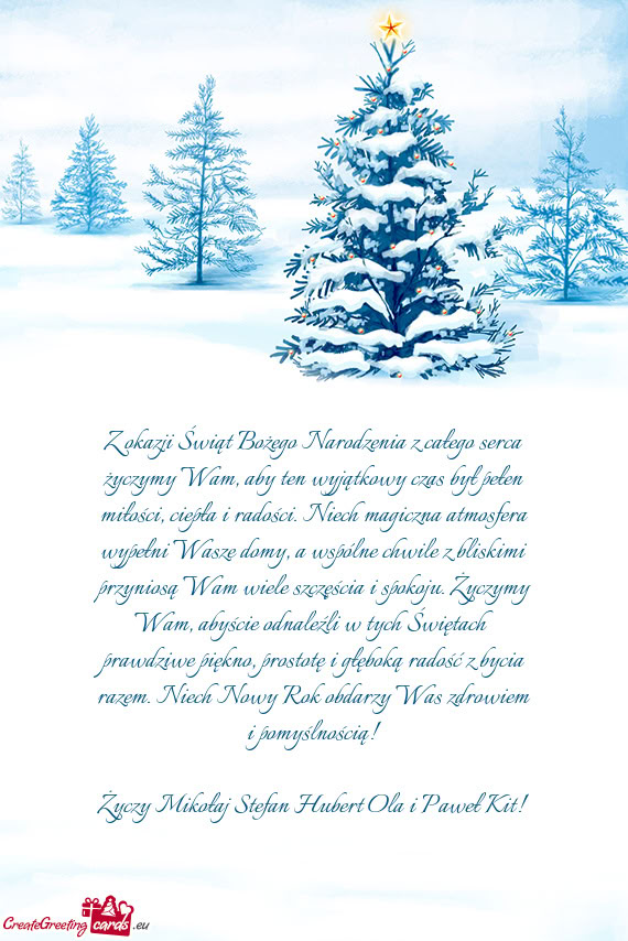 Mikołaj Stefan Hubert Ola i Paweł Kit