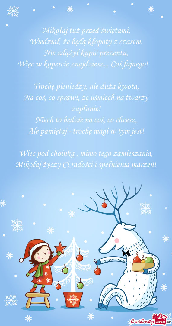 Mikołaj tuż przed świętami