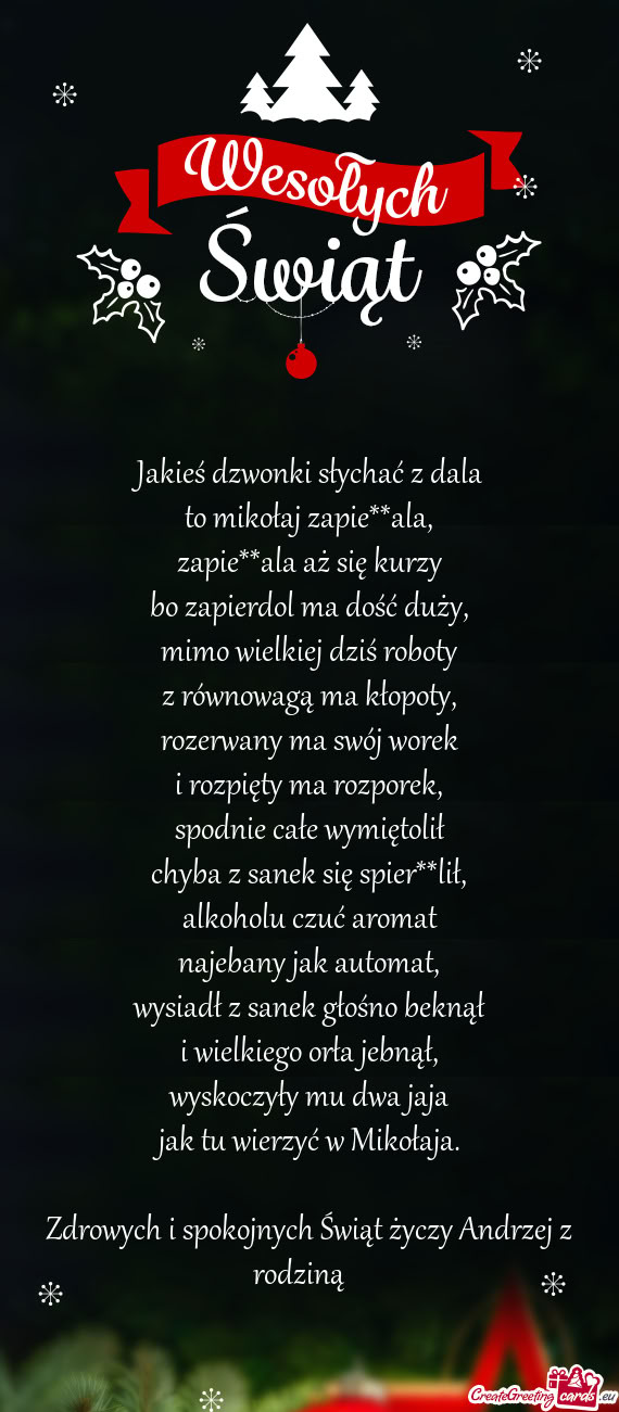 Mikołaja. Zdrowych