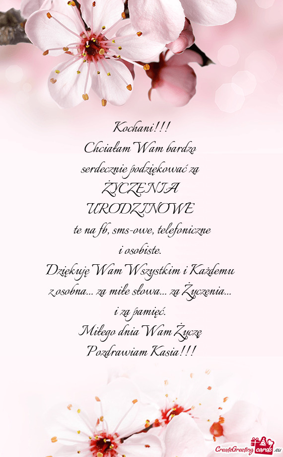 Miłego dnia Wam Życzę Pozdrawiam Kasia