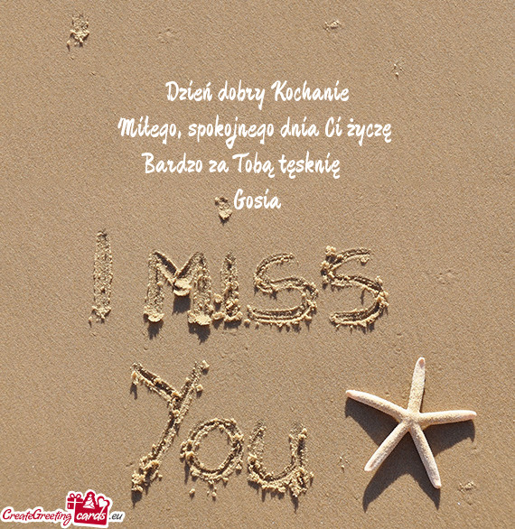 Miłego, spokojnego dnia Ci życzę