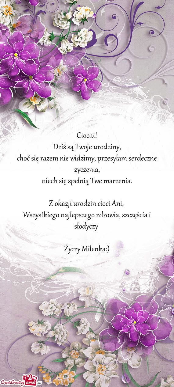 Milenka:)