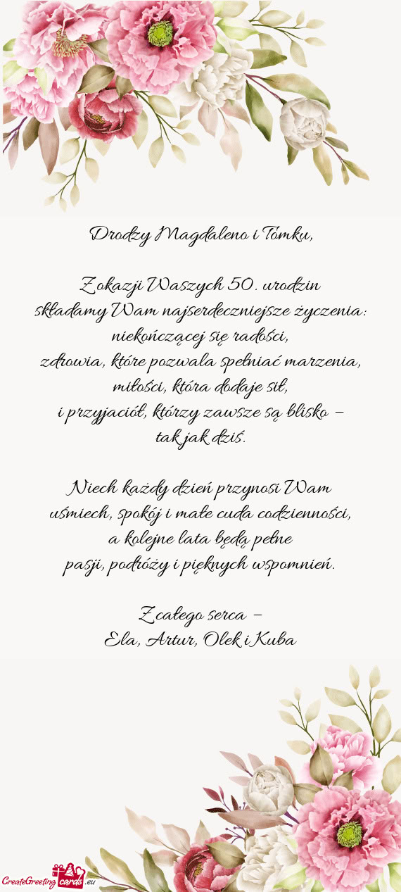 Miłości, która dodaje sił