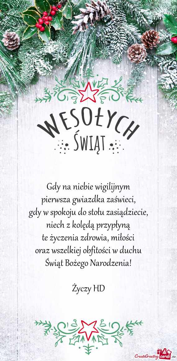 Miłości oraz wszelkiej obfitości w duchu Świąt Bożego Narodzenia! HD