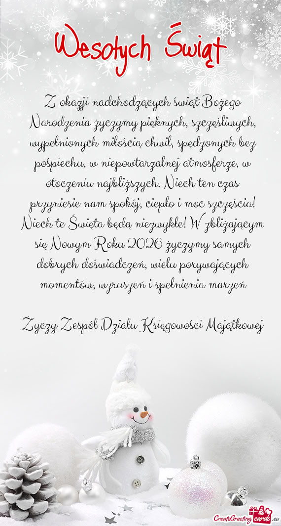 Miłością chwil, spędzonych bez pośpiechu, w niepowtarzalnej atmosferze, w otoczeniu najbliższ