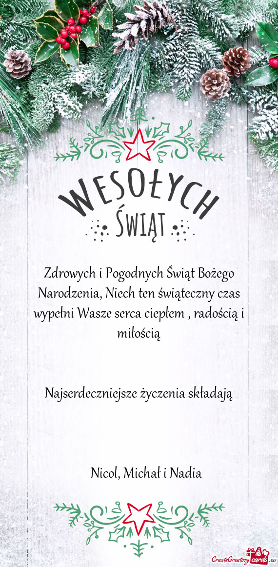 Miłością  Najserdeczniejsze
