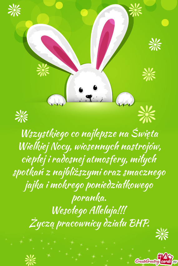 Miłych spotkań z najbliższymi oraz smacznego jajka i mokrego poniedziałkowego poranka