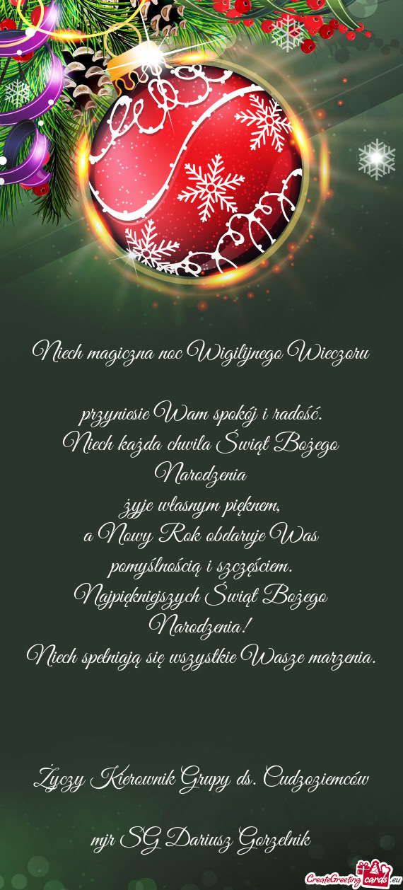 Mjr SG Dariusz Gorzelnik