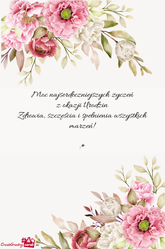 Moc najserdeczniejszych życzeń z okazji Urodzin Zdrowia