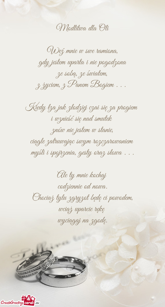 Modlitwa dla Oli
