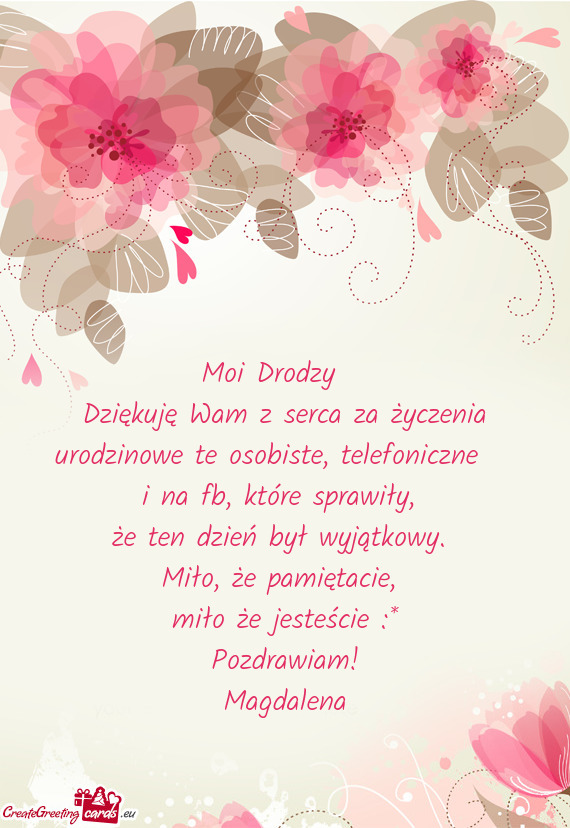 Moi Drodzy 💕