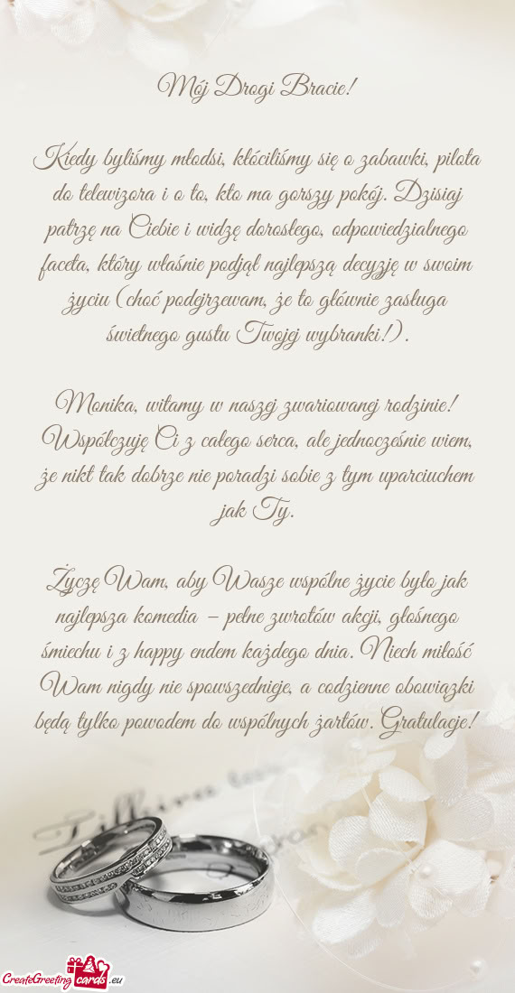 Mój Drogi Bracie