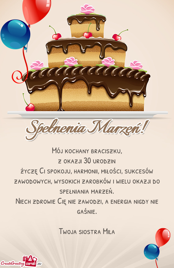 Mój kochany braciszku