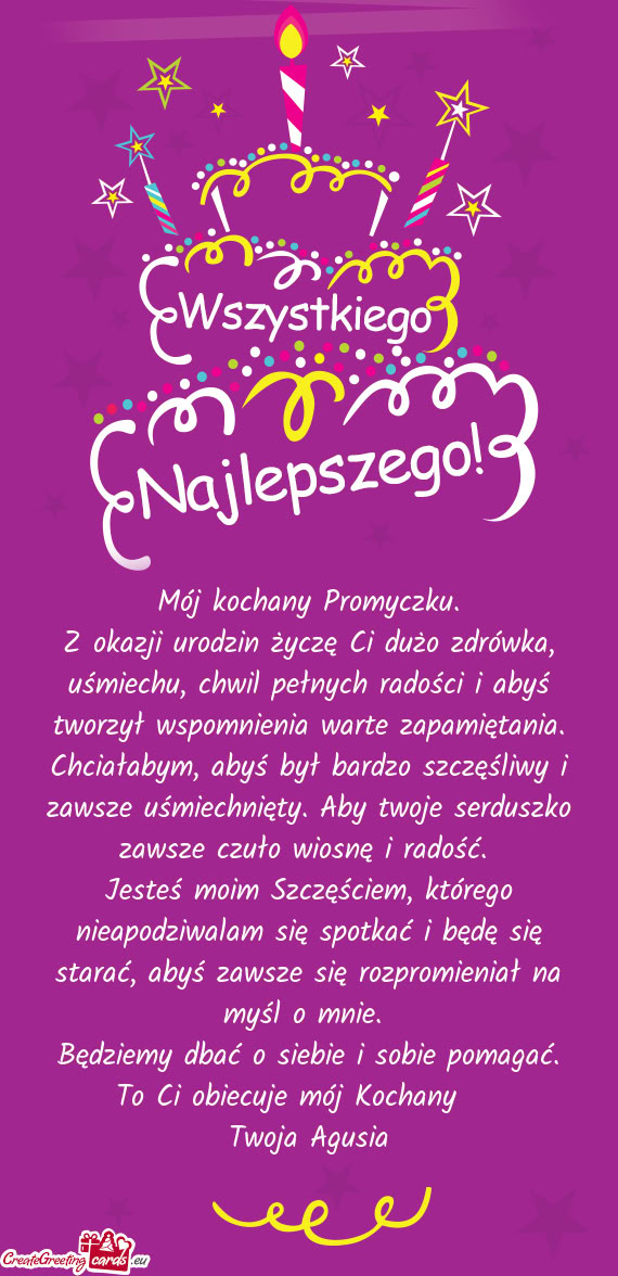 Mój kochany Promyczku
