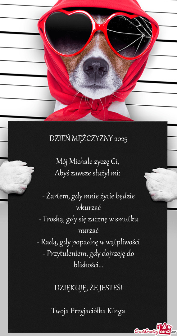 Mój Michale życzę Ci