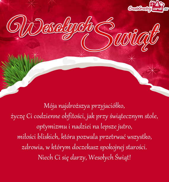 Mója najdroższya przyjaciółko