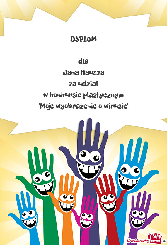 "Moje wyobrażenie o wirusie"