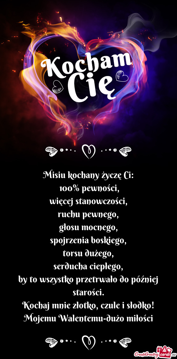 Mojemu Walentemu-dużo miłości