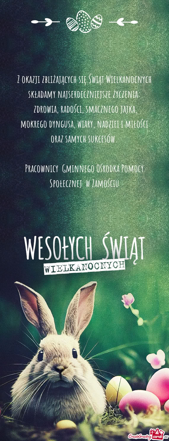Mokrego dyngusa, wiary, nadziei i miłości