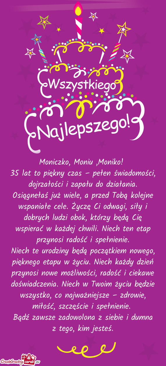 Moniczko, Moniu ,Moniko