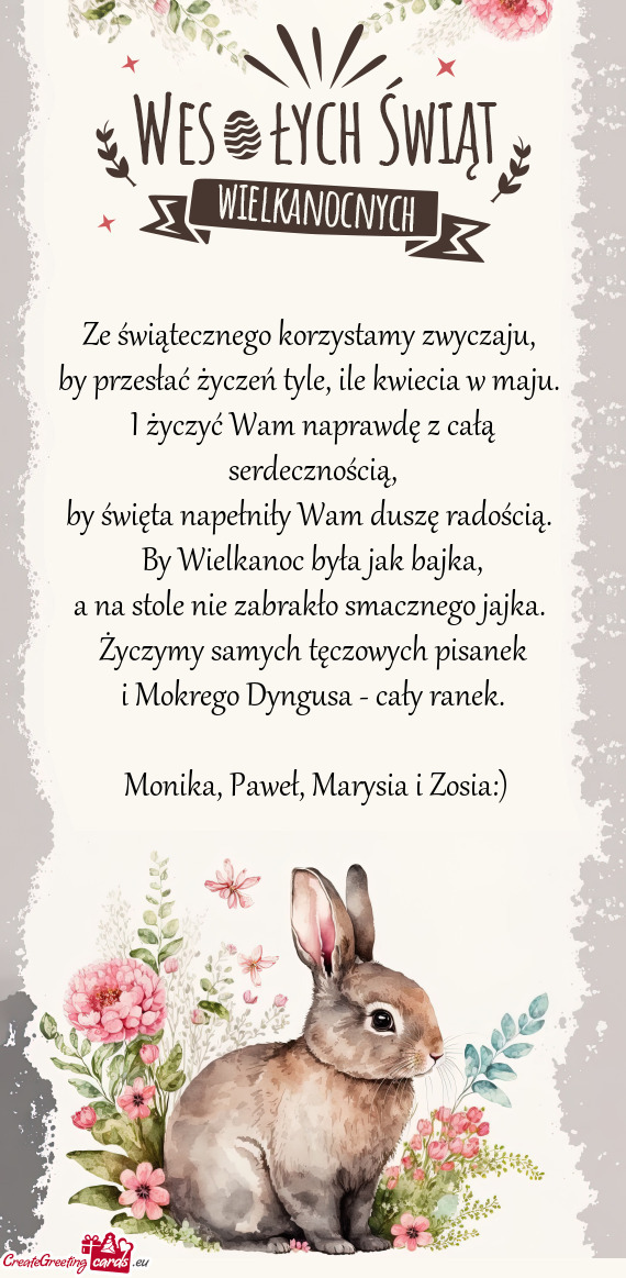 Monika, Paweł, Marysia i Zosia:)