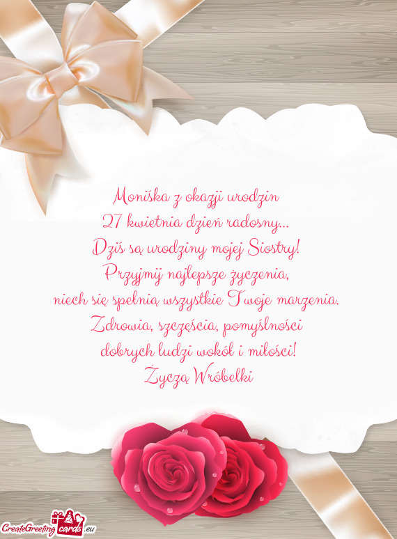 Moniśka z okazji urodzin🌷