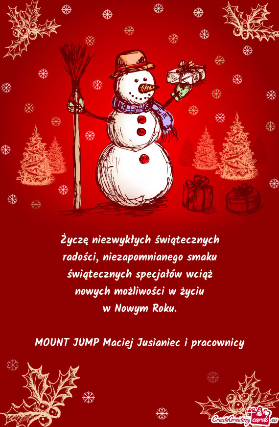 MOUNT JUMP Maciej Jusianiec i pracownicy