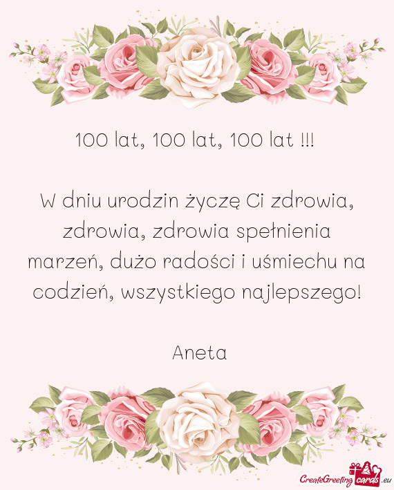 Na codzień, wszystkiego najlepszego