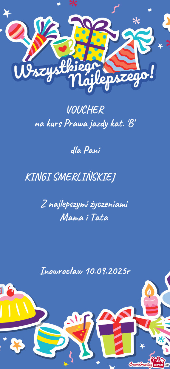 Na kurs Prawa jazdy kat. "B"