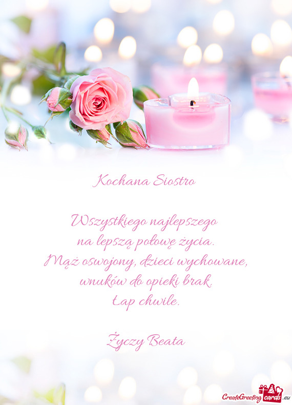 Na lepszą połowę życia