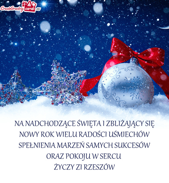 NA NADCHODZĄCE ŚWIĘTA I ZBLIŻAJĄCY SIĘ NOWY ROK WIELU RADOŚCI UŚMIECHÓW SPEŁNIENIA MARZEŃ