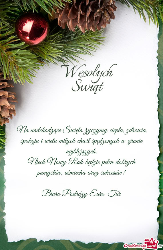 Na nadchodzące Święta życzymy ciepła