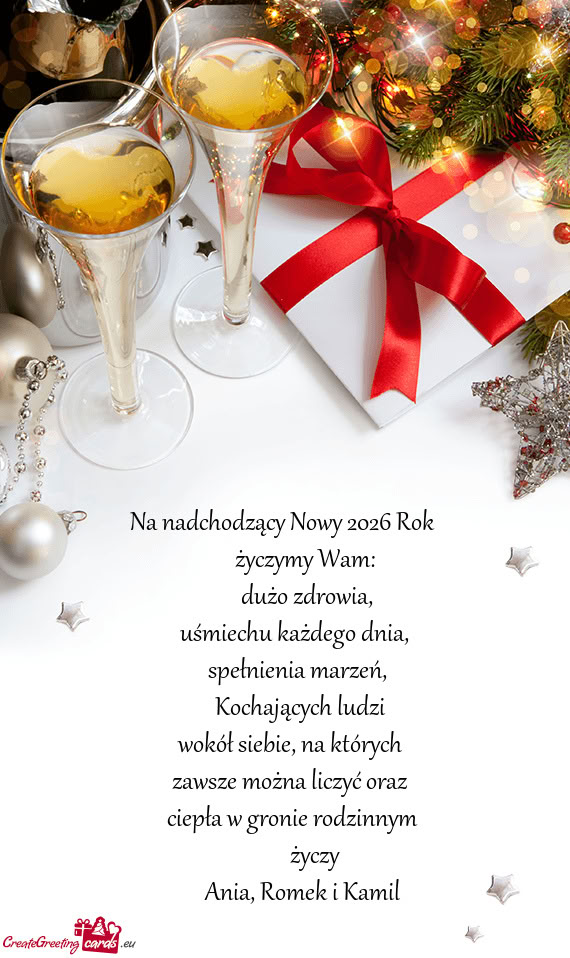 Na nadchodzący Nowy 2026 Rok