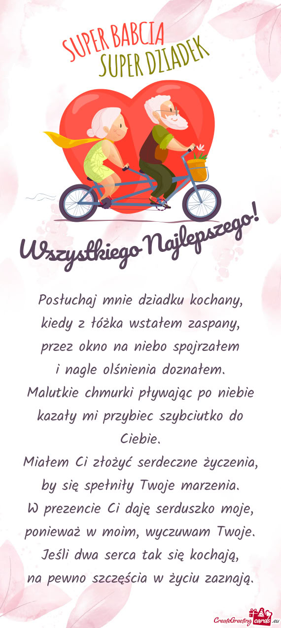 Na pewno szczęścia w życiu zaznają