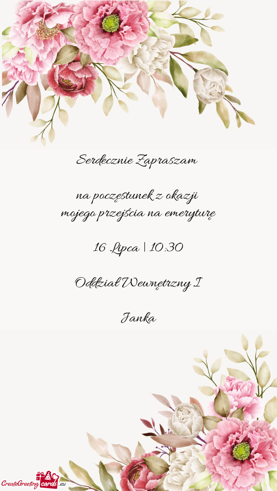 Na poczęstunek z okazji