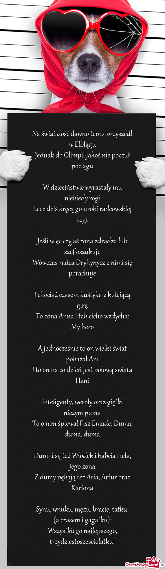 Na świat dość dawno temu przyszedł w Elblągu