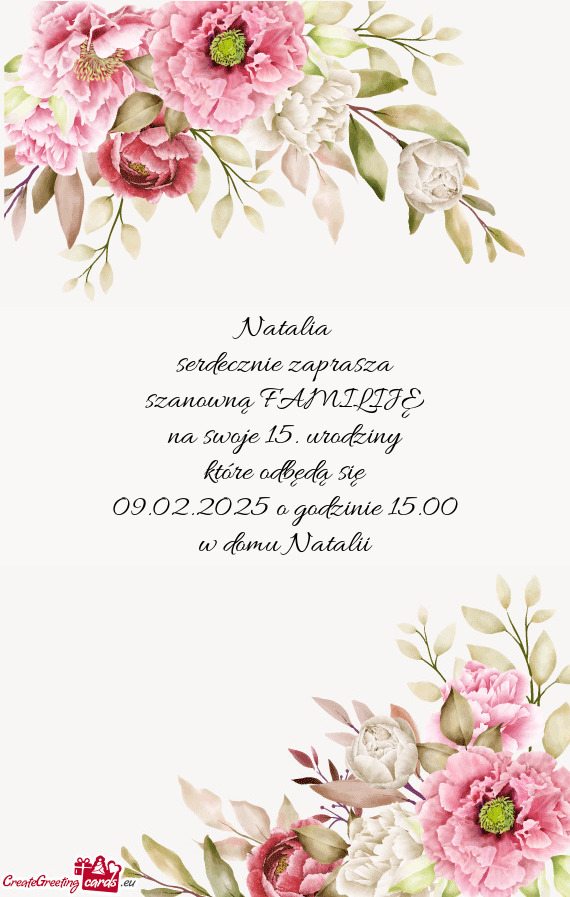 Na swoje 15. urodziny