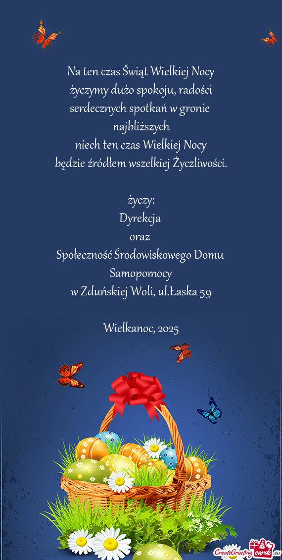 Na ten czas Świąt Wielkiej Nocy