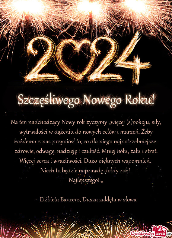Na ten nadchodzący Nowy rok życzymy „więcej (s)pokoju, siły, wytrwałości w dążeniu do nowy