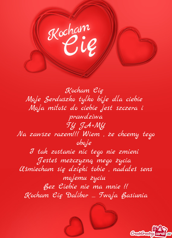 Na zawsze razem!!! Wiem , że chcemy tego oboje