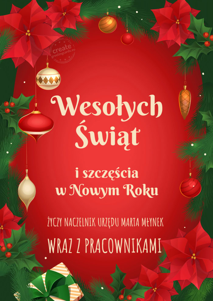 NACZELNIK URZĘDU MARTA MŁYNEK WRAZ Z PRACOWNIKAMI