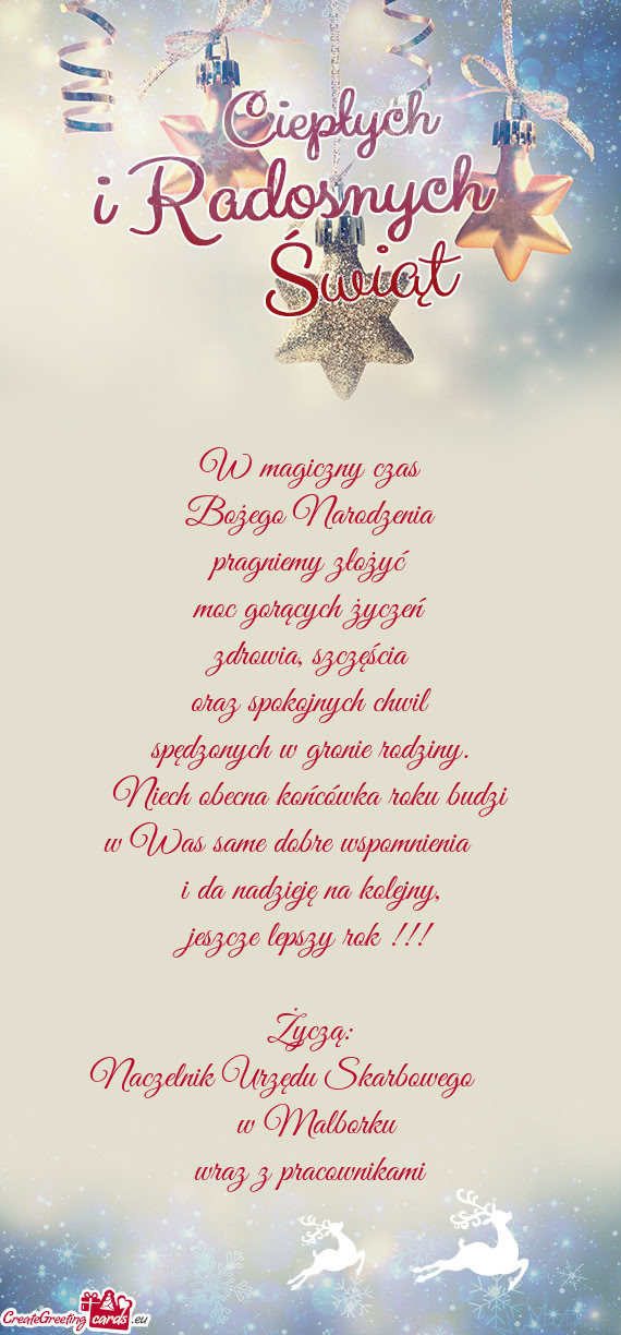 Naczelnik Urzędu Skarbowego    w Malborku