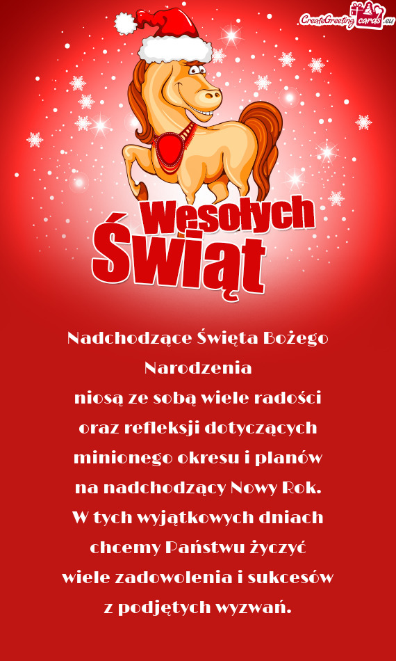 Nadchodzące Święta Bożego Narodzenia  niosą ze sobą wiele radości  oraz