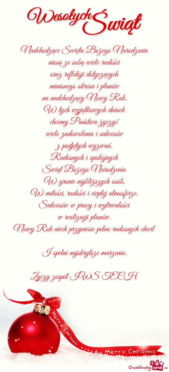 Nadchodzące Święta Bożego Narodzenia  niosą ze sobą wiele radości  oraz