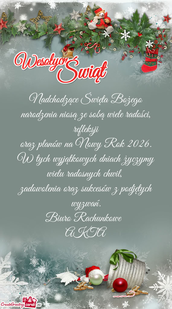 Nadchodzące Święta Bożego narodzenia niosą ze sobą wiele radości, refleksji