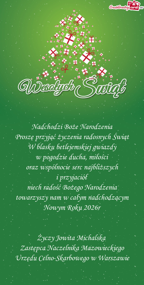 Nadchodzi Boże Narodzenia