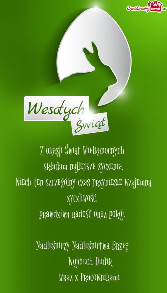 Nadleśniczy Nadleśnictwa Brzeg