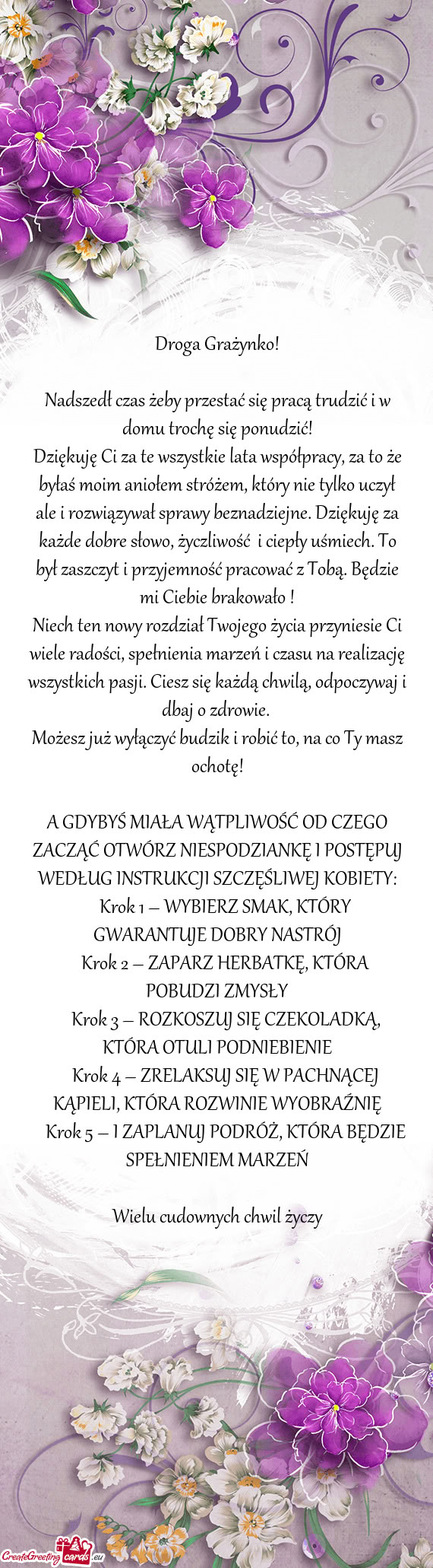 Nadszedł czas żeby przestać się pracą trudzić i w domu trochę się ponudzić