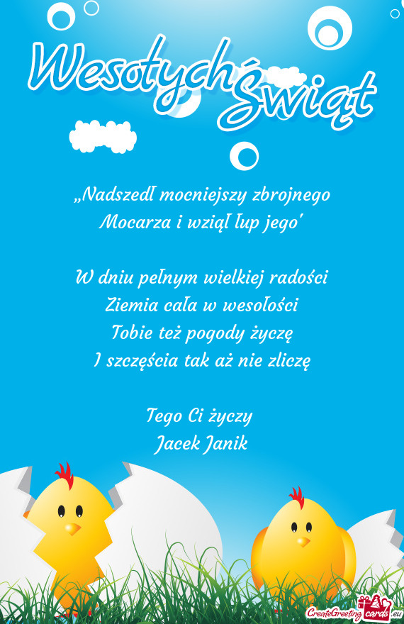 „Nadszedł mocniejszy zbrojnego